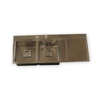 Silver Double Stainless Steel Sink
